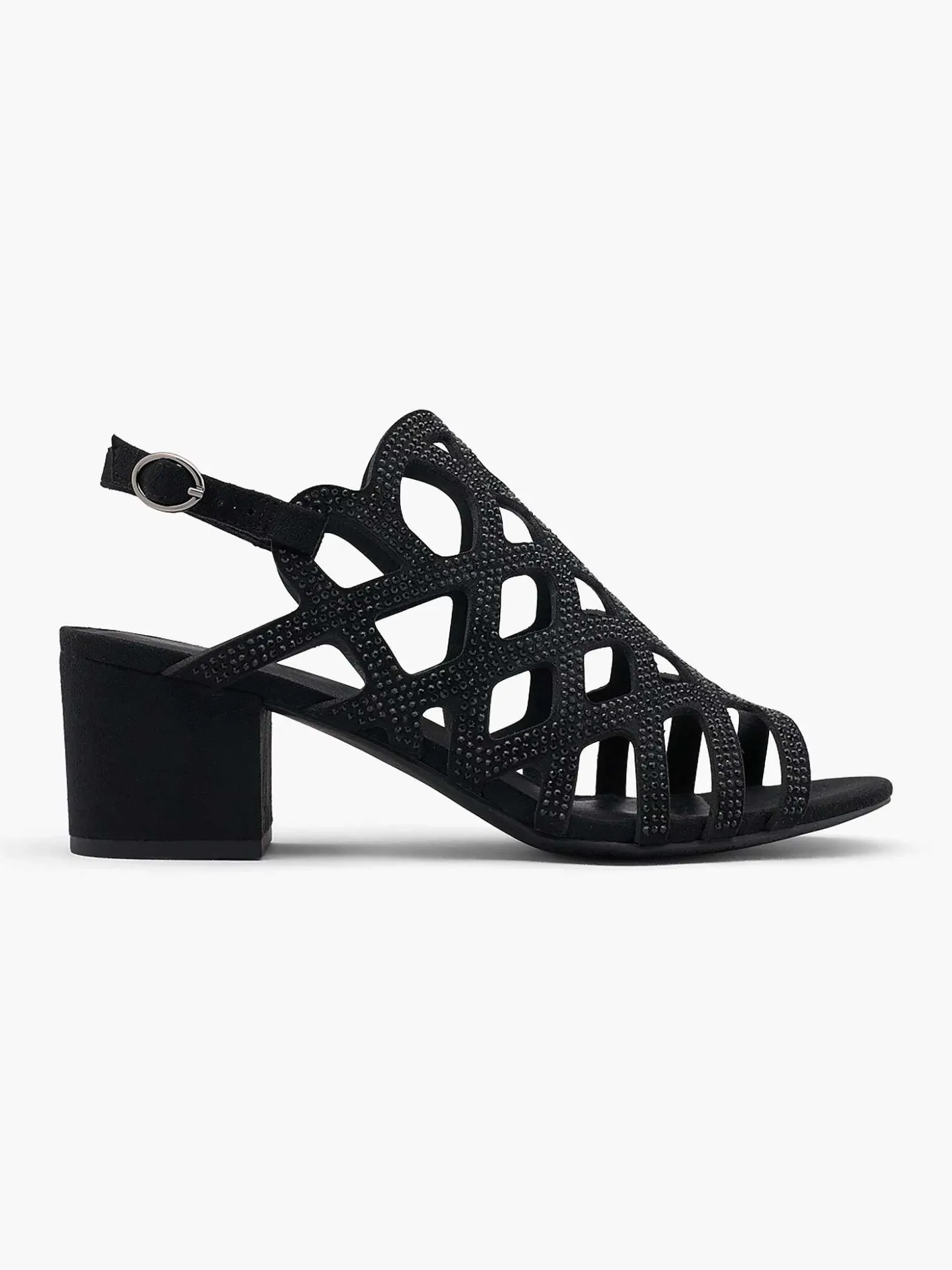 Graceland Zwarte Sandalette-Dames Sandalen