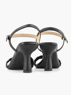 Graceland Zwarte Sandalette Gevlochten-Dames Sandalen