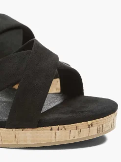 Graceland Zwarte Sandalette Sleehak-Dames Sandalen