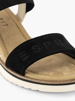 Esprit Zwarte Sandalette Sleehak-Dames Sandalen