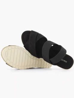 Graceland Zwarte Sandalette Sleehak-Dames Sandalen