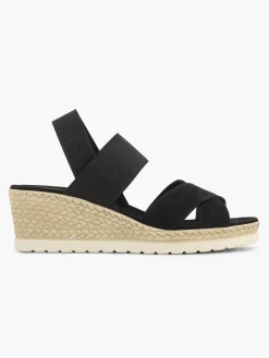 Graceland Zwarte Sandalette Sleehak-Dames Sandalen