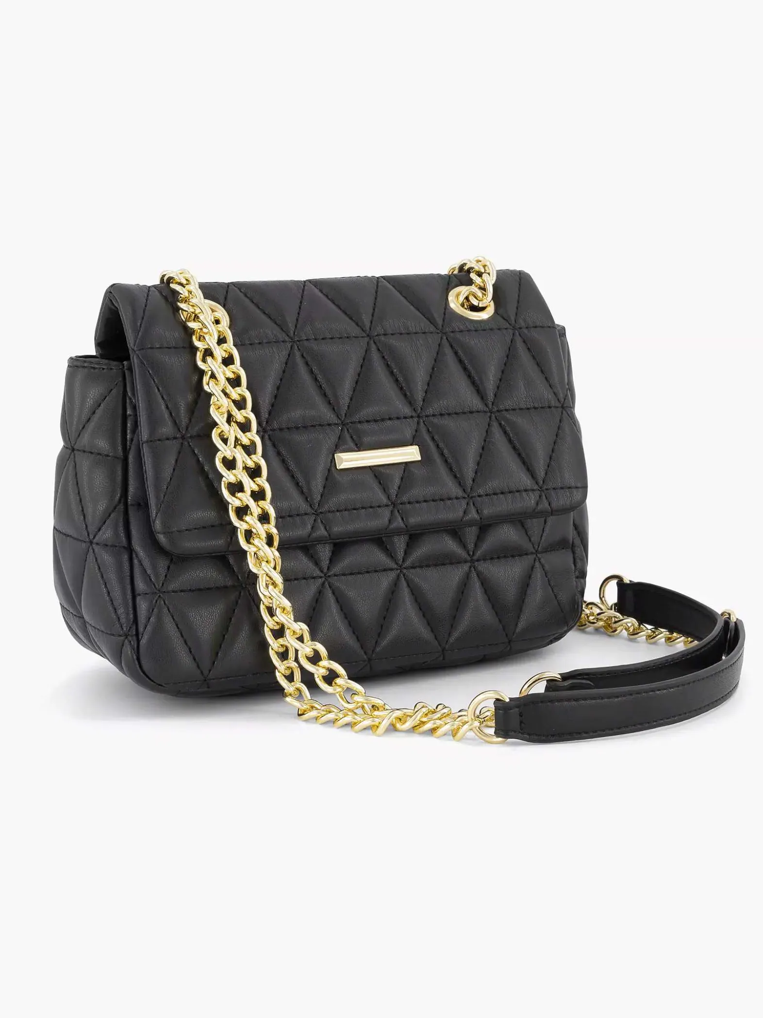 Graceland Zwarte Schoudertas Doorgestikt-Dames Online Exclusive Accessoires