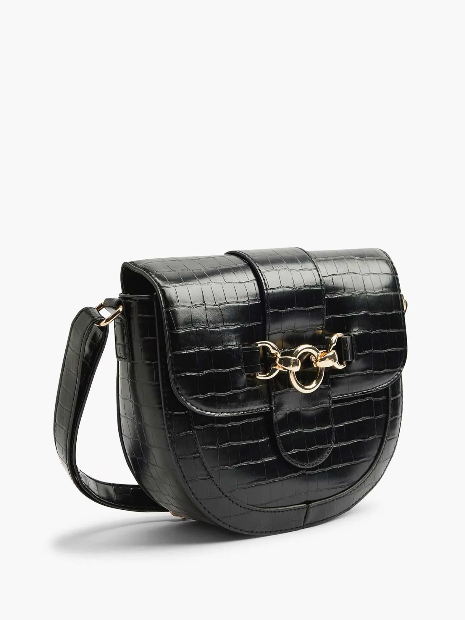 Graceland Zwarte Schoudertas Siergesp-Dames Online Exclusive Accessoires