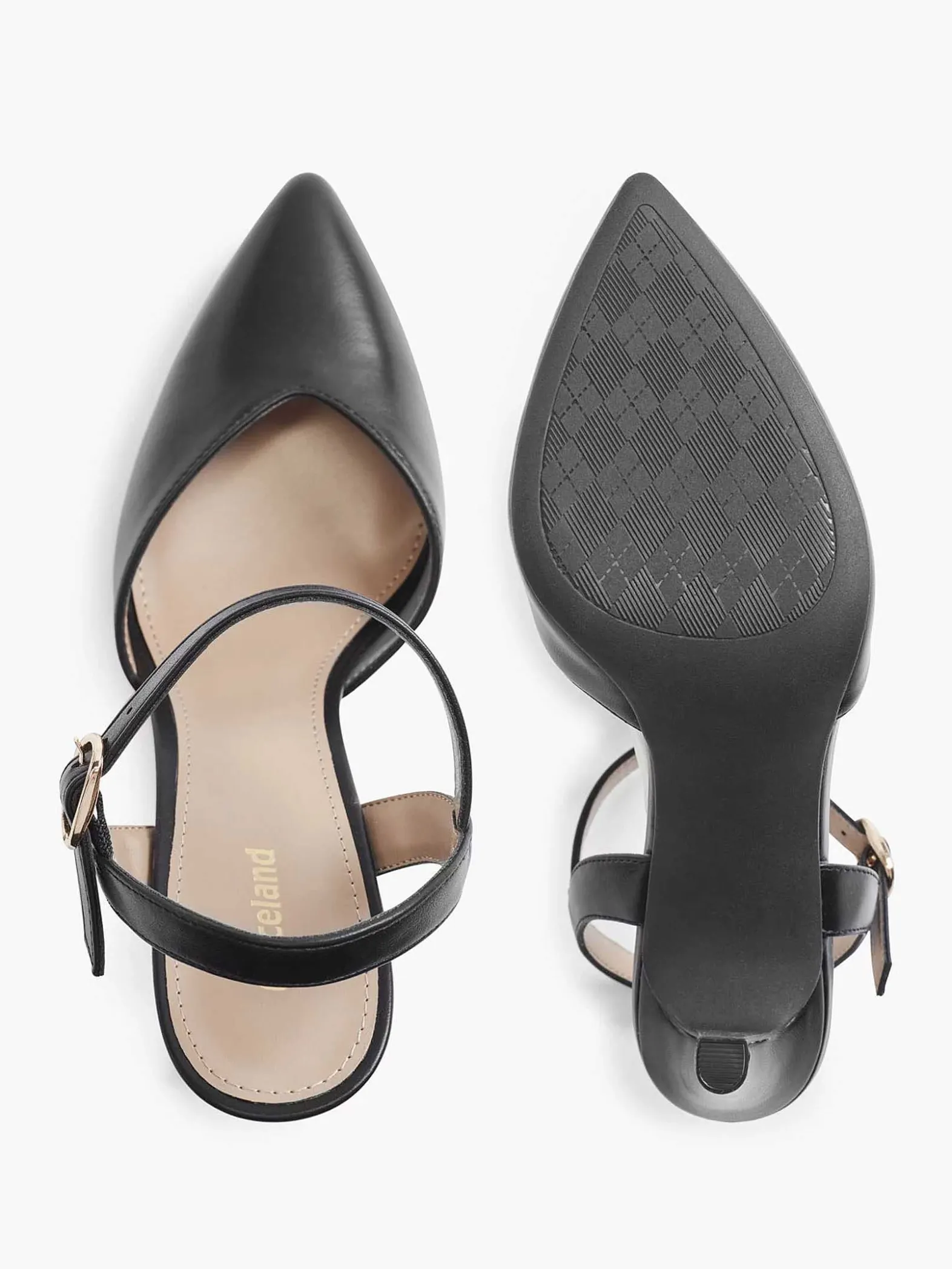 Graceland Zwarte Slingback-Dames Pumps