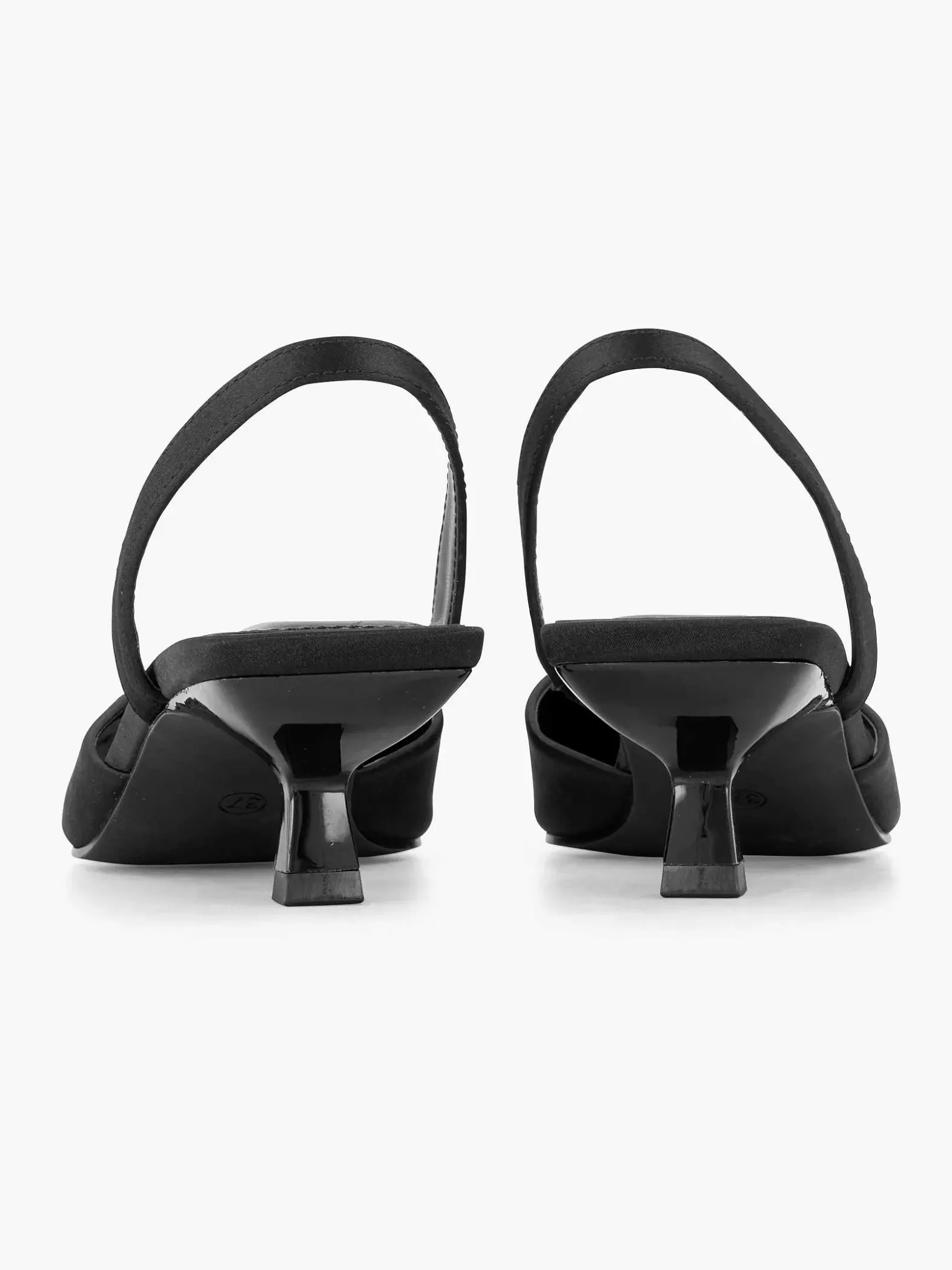 Graceland Zwarte Slingback Steentjes-Dames Pumps