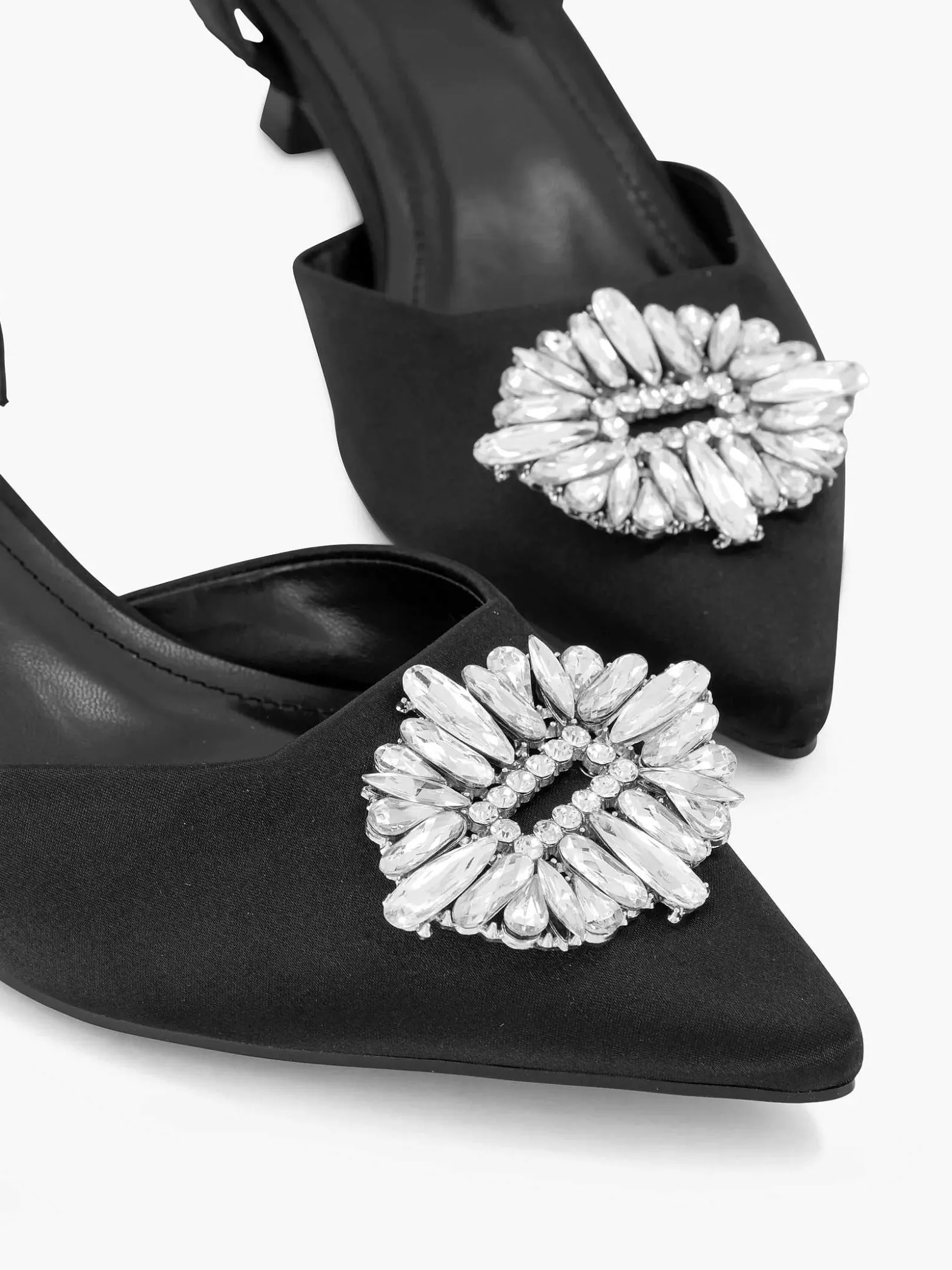 Graceland Zwarte Slingback Steentjes-Dames Pumps