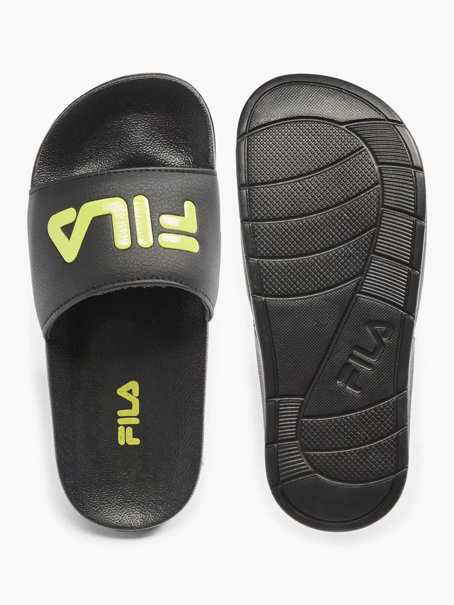 FILA Zwarte Slipper-Kinderen Jongensschoenen