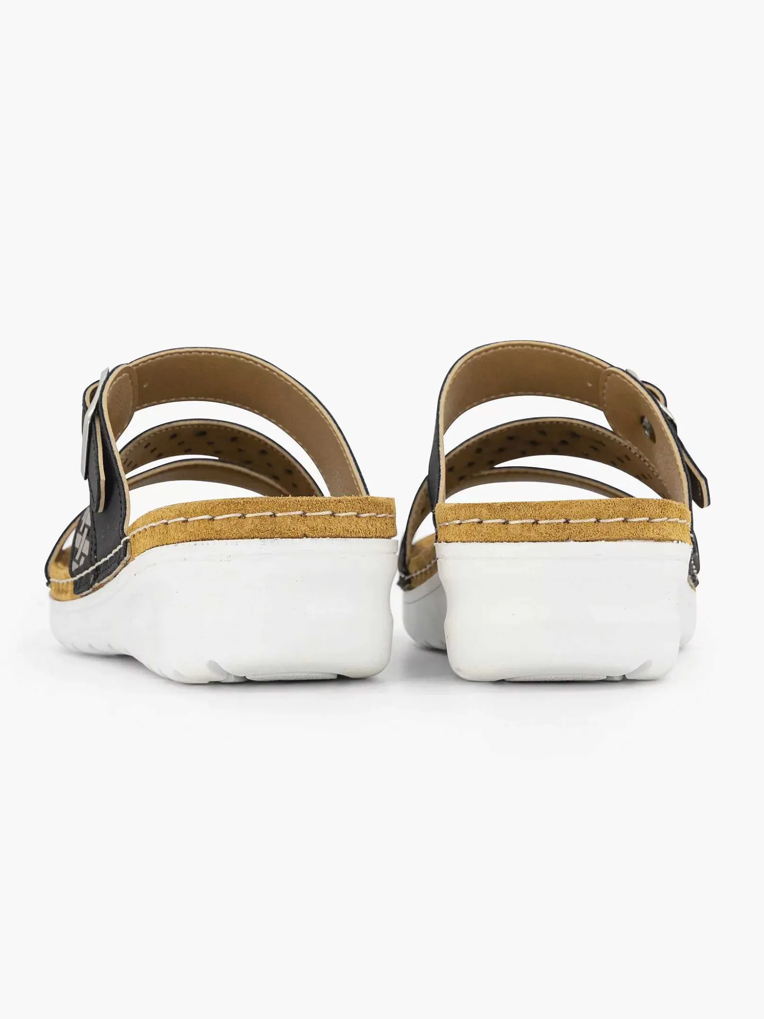 Easy Street Zwarte Slipper-Dames Slippers