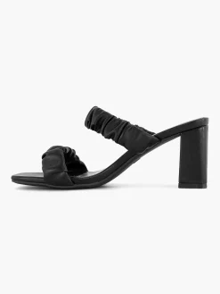 Oxmox Zwarte Slipper Hak-Dames Sandalen