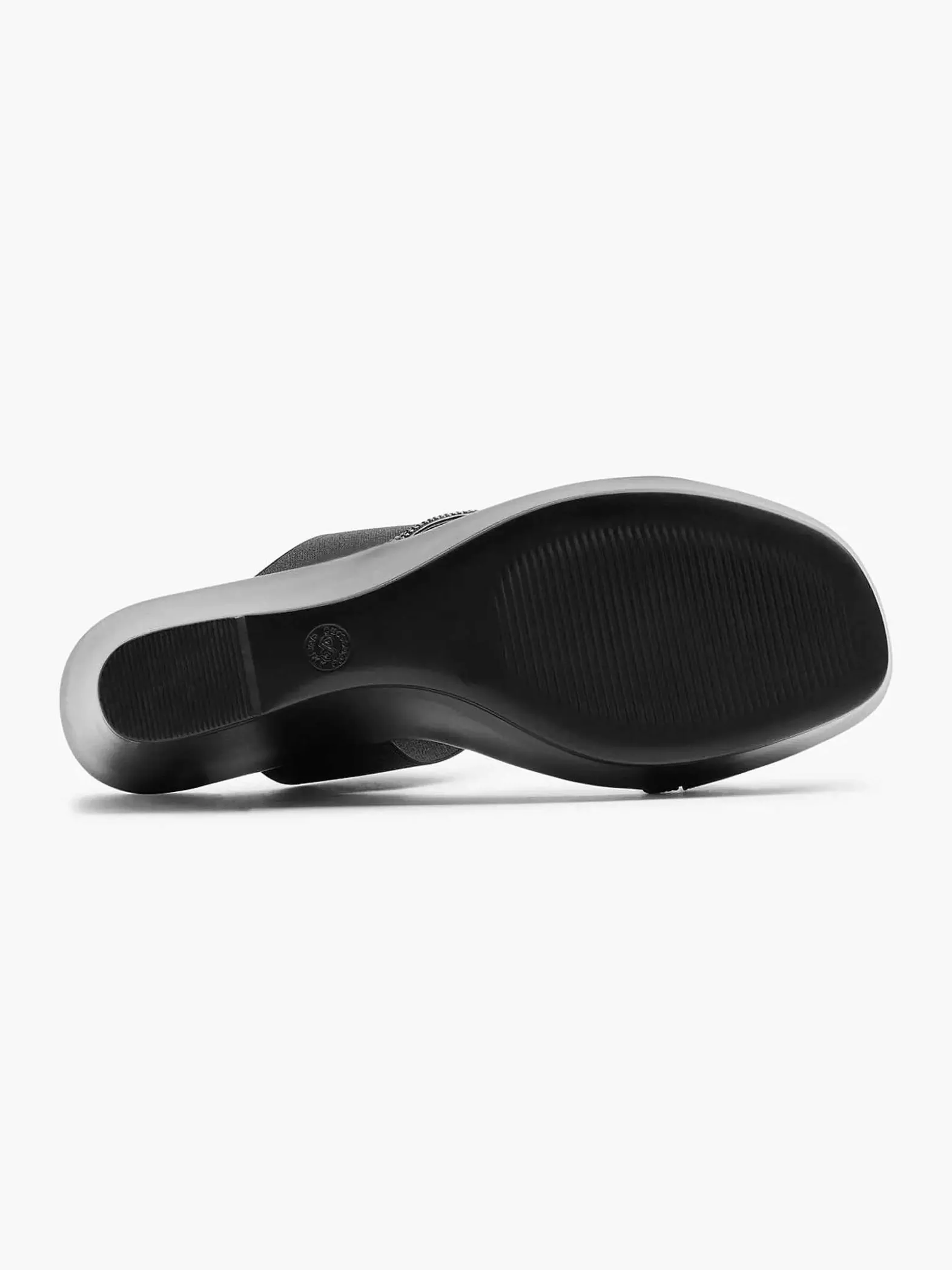 Graceland Zwarte Slipper Sleehak-Dames Sandalen