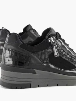 Easy Street Zwarte Sneaker-Dames Comfort Schoenen