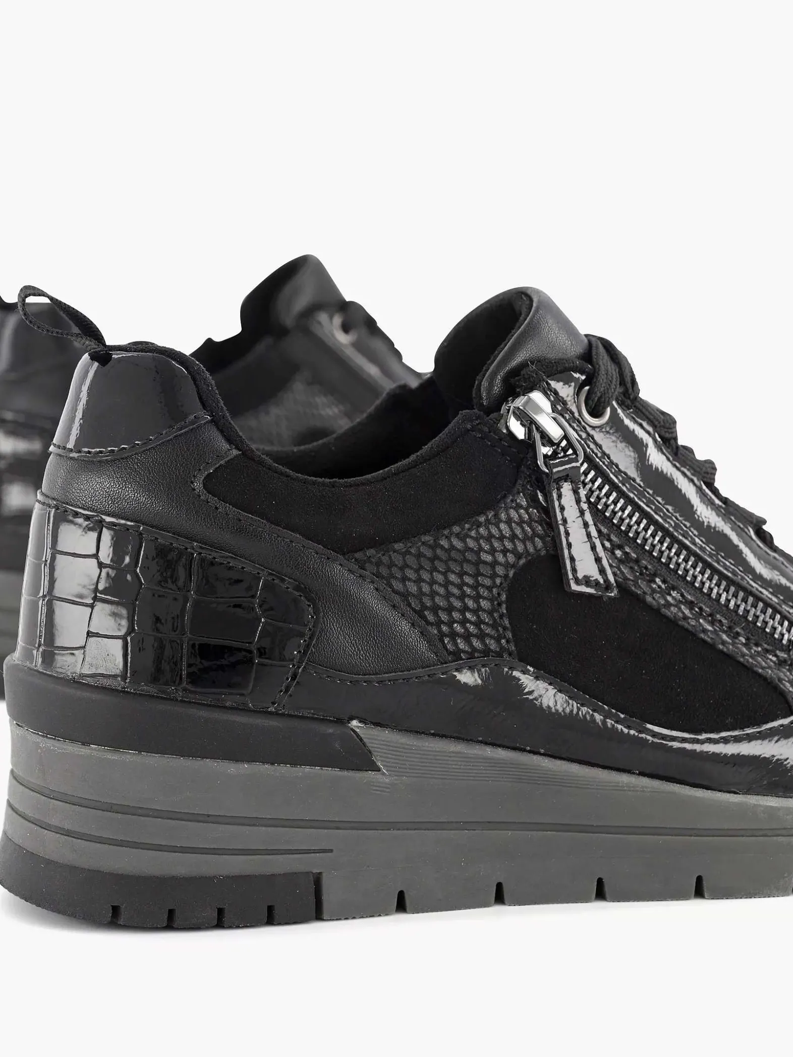 Easy Street Zwarte Sneaker-Dames Comfort Schoenen