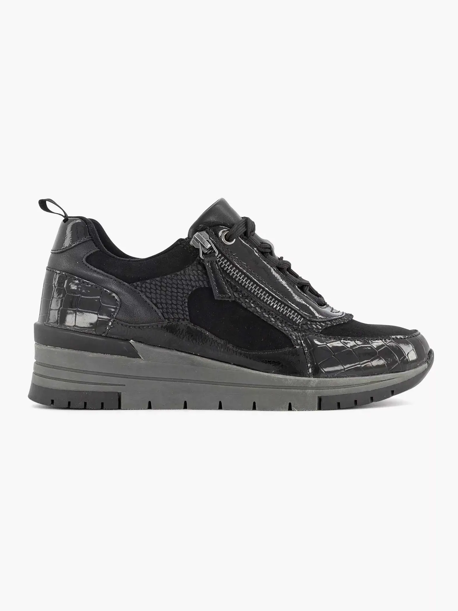 Easy Street Zwarte Sneaker-Dames Comfort Schoenen