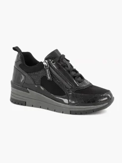 Easy Street Zwarte Sneaker-Dames Comfort Schoenen