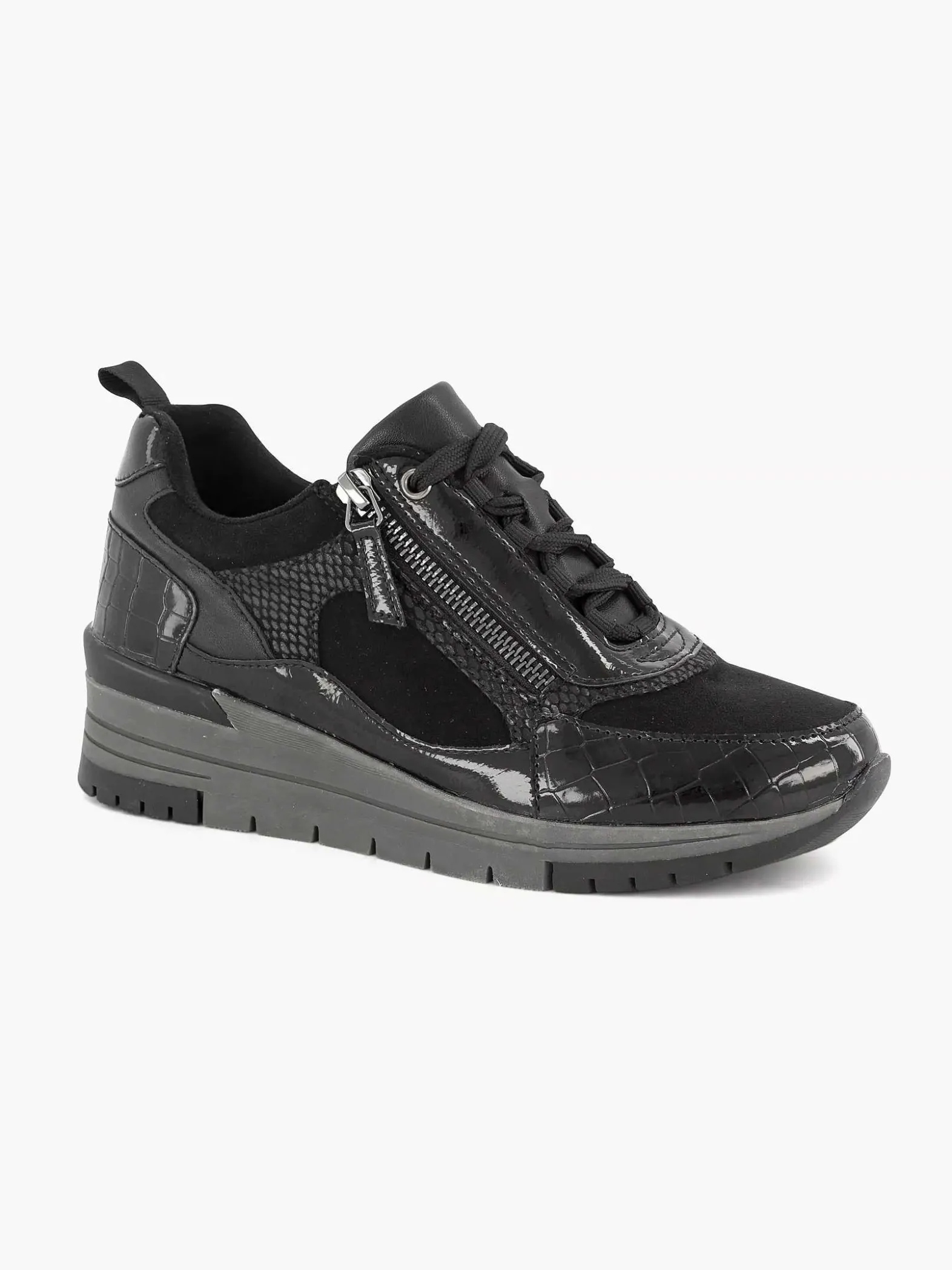 Easy Street Zwarte Sneaker-Dames Comfort Schoenen