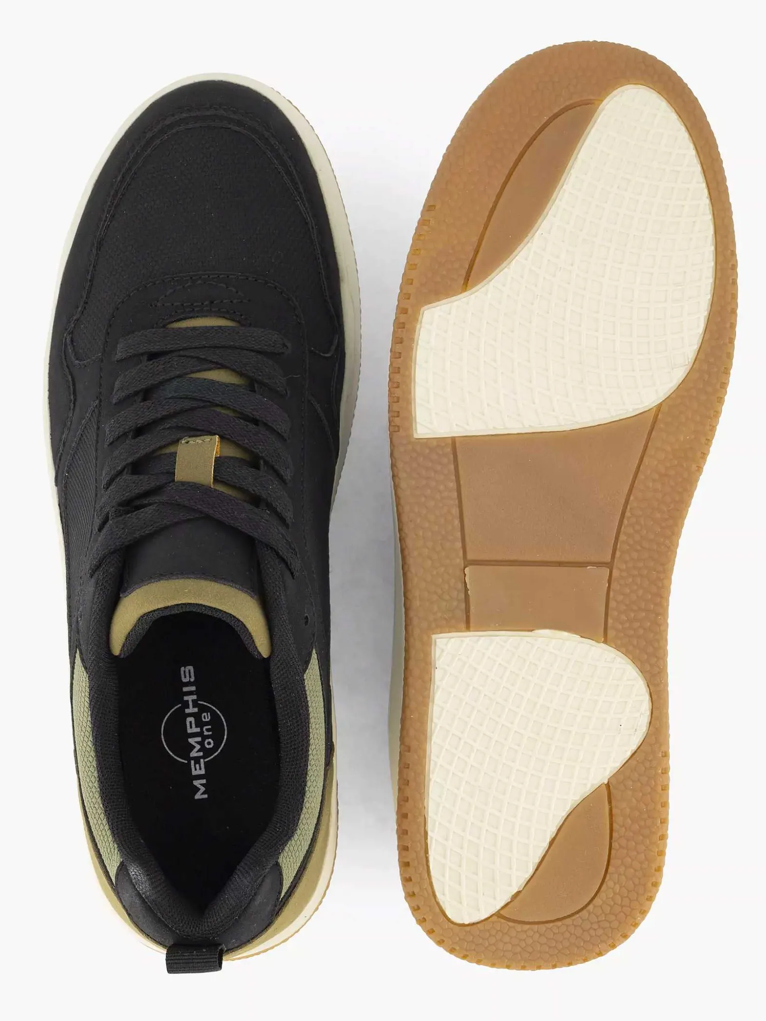 Memphis One Zwarte Sneaker-Heren Sneakers