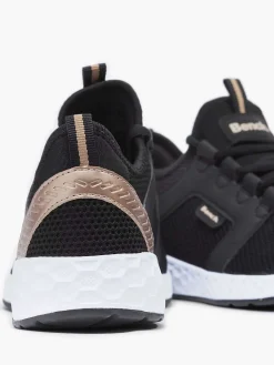 Bench Zwarte Sneaker Memory Foam-Dames Sneakers