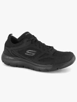 Skechers Zwarte Sneaker Memory Foam-Heren Sneakers