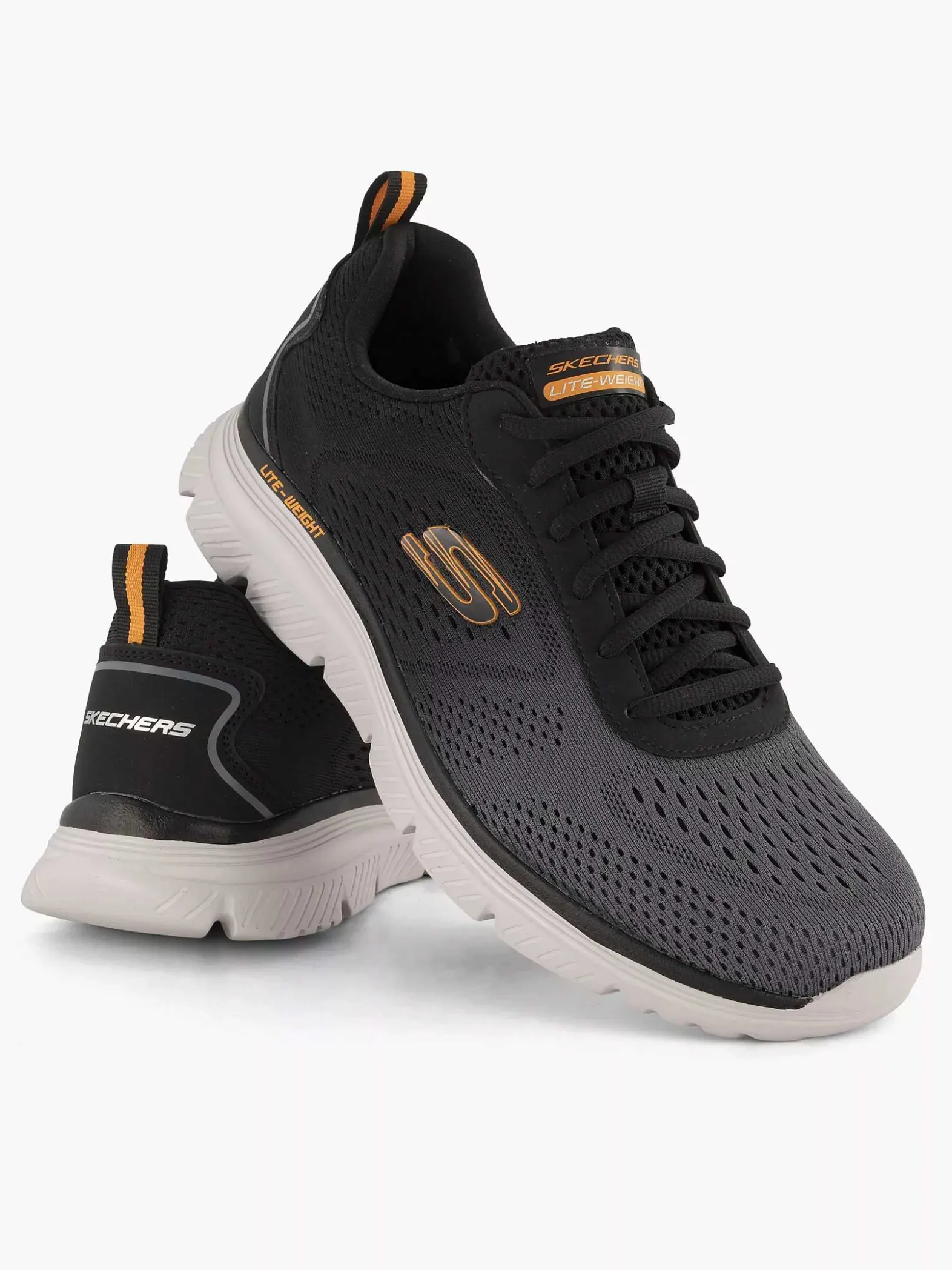 Skechers Zwarte Sneaker Memory Foam-Heren Sneakers