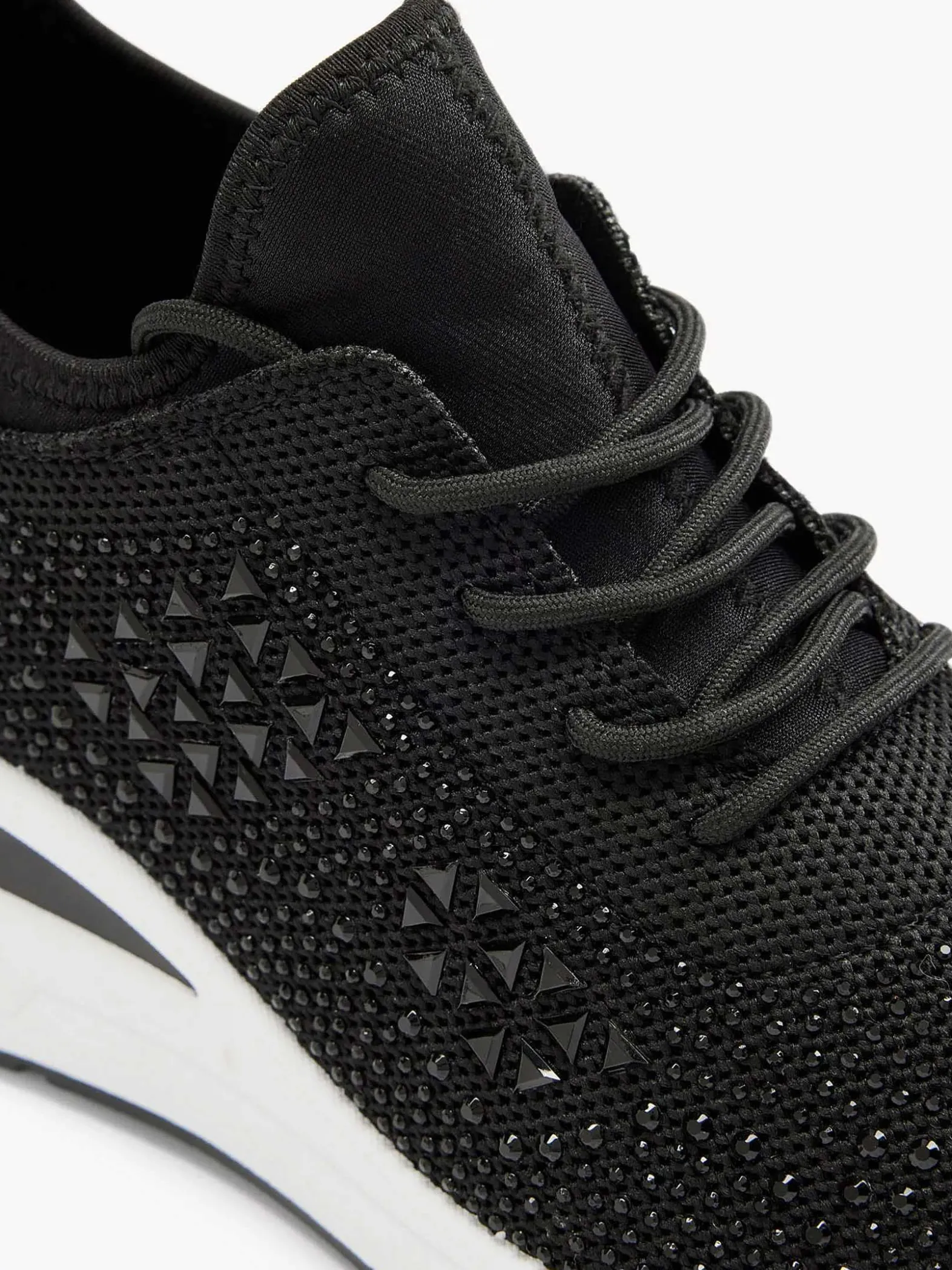 Graceland Zwarte Sneaker Steentjes-Dames Sneakers