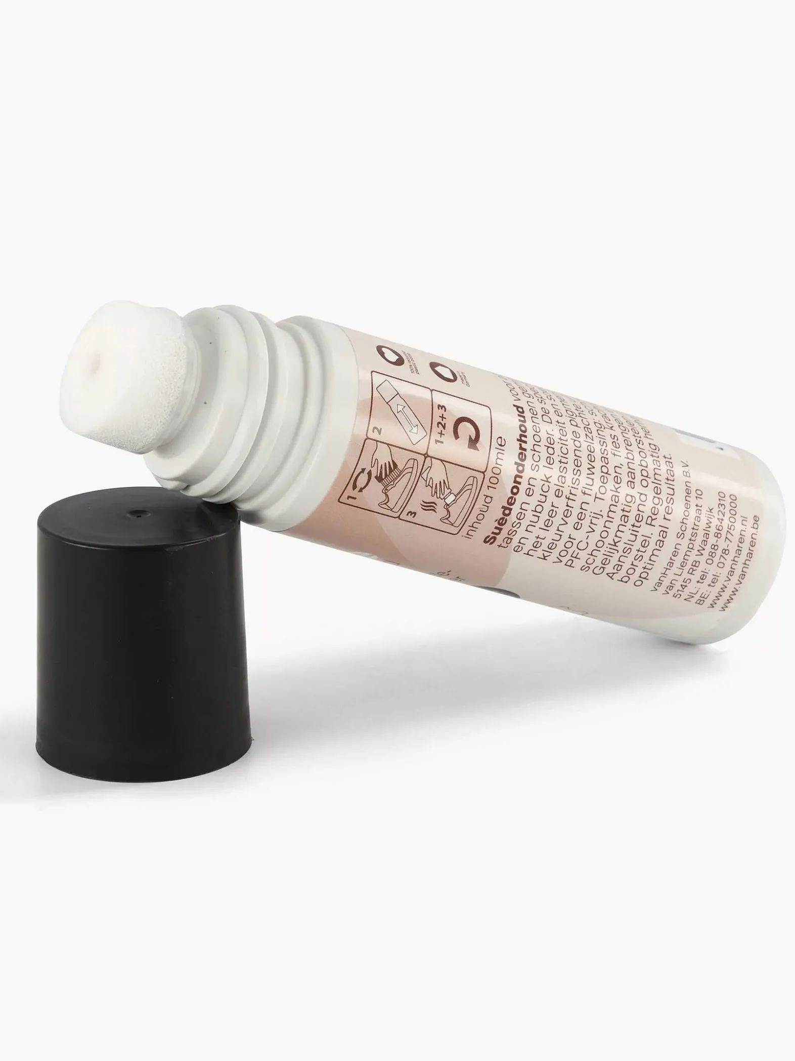 vanHaren Zwarte Suede Onderhoud Lotion Depper-Kinderen Jongensschoenen
