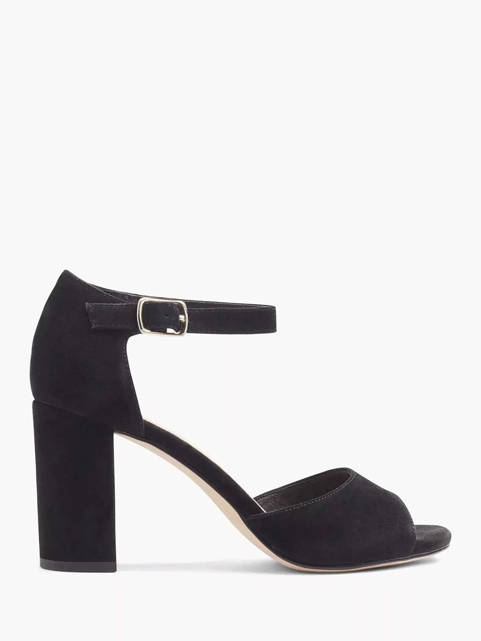 5th Avenue Zwarte Suede Sandalette-Dames Sandalen