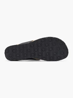 Graceland Zwarte Teenslipper-Dames Slippers