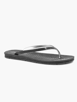 Blue Fin Zwarte Teenslipper-Dames Slippers