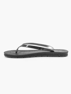 Blue Fin Zwarte Teenslipper-Dames Slippers