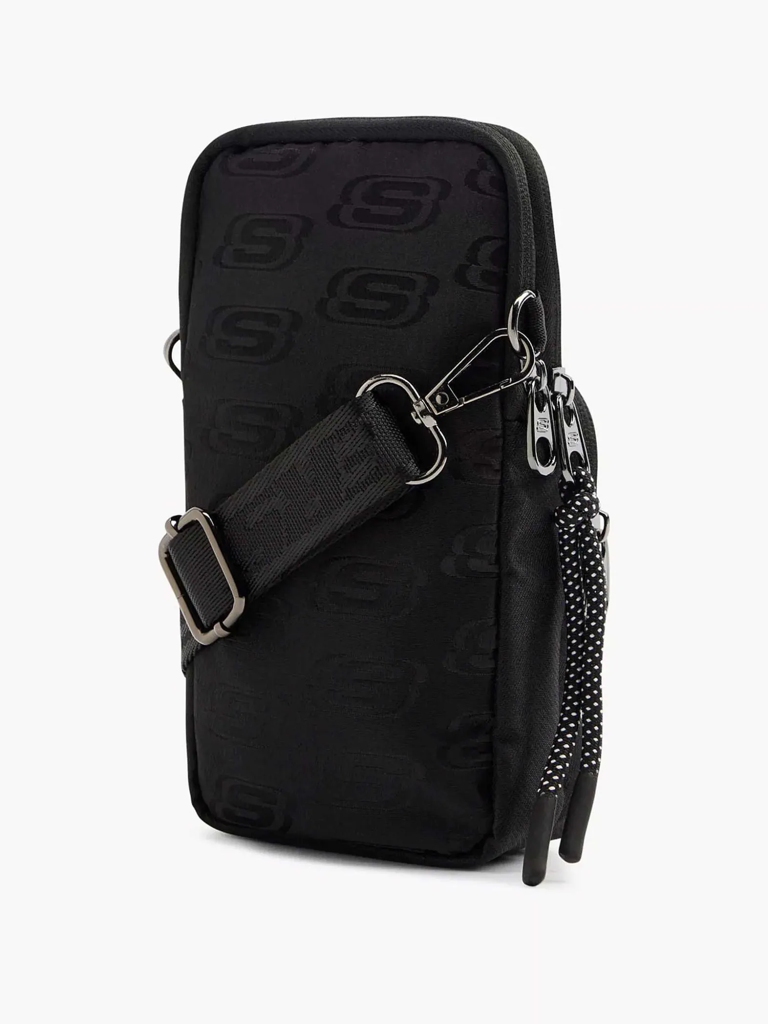 Skechers Zwarte Telefoontas-Dames Online Exclusive Accessoires