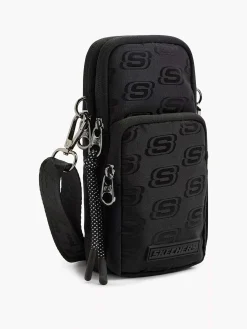 Skechers Zwarte Telefoontas-Dames Online Exclusive Accessoires