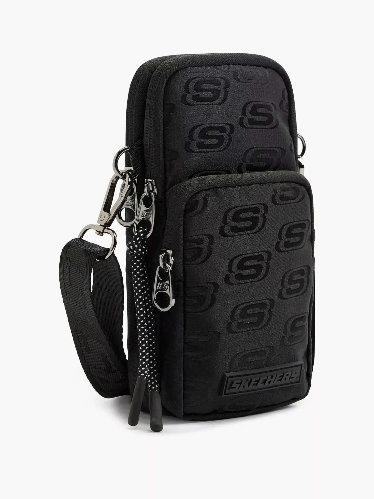 Skechers Zwarte Telefoontas-Dames Online Exclusive Accessoires