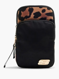 Skechers Zwarte Telefoontas-Dames Online Exclusive Accessoires