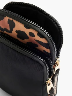 Skechers Zwarte Telefoontas-Dames Online Exclusive Accessoires