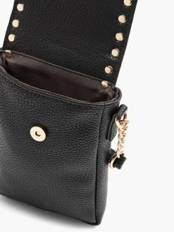 Oxmox Zwarte Telefoontas Studs-Dames Online Exclusive Accessoires