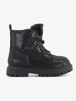 Graceland Zwarte Veterboot-Kinderen Babyschoenen