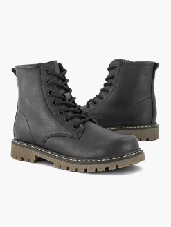 Graceland Zwarte Veterboot-Kinderen Babyschoenen