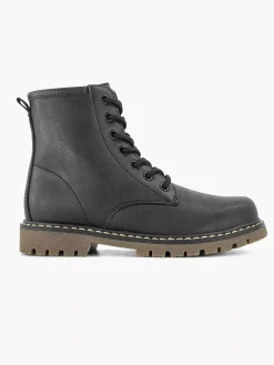 Graceland Zwarte Veterboot-Kinderen Babyschoenen