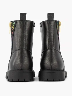 Graceland Zwarte Veterboot-Kinderen Jongensschoenen