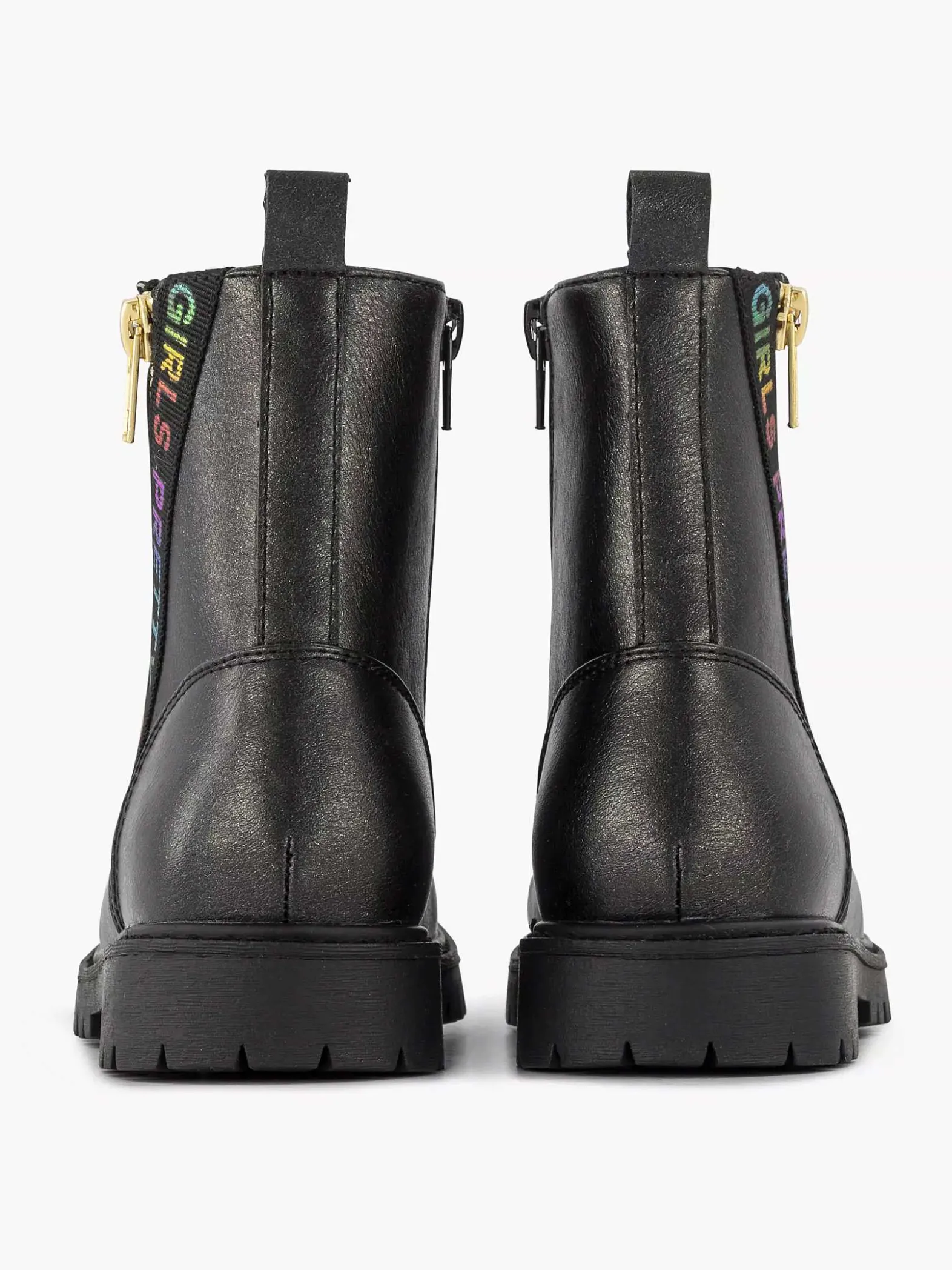 Graceland Zwarte Veterboot-Kinderen Jongensschoenen