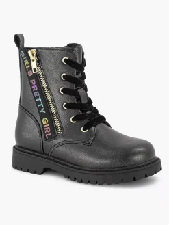 Graceland Zwarte Veterboot-Kinderen Jongensschoenen