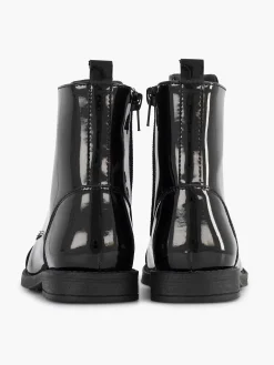 Graceland Zwarte Veterboot Lak-Kinderen Jongensschoenen