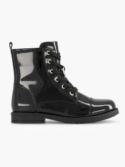 Graceland Zwarte Veterboot Lak-Kinderen Jongensschoenen