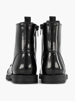 Graceland Zwarte Veterboot Lak-Kinderen Jongensschoenen