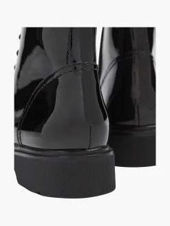 Graceland Zwarte Veterboot Lak-Dames Enkellaarzen & Boots