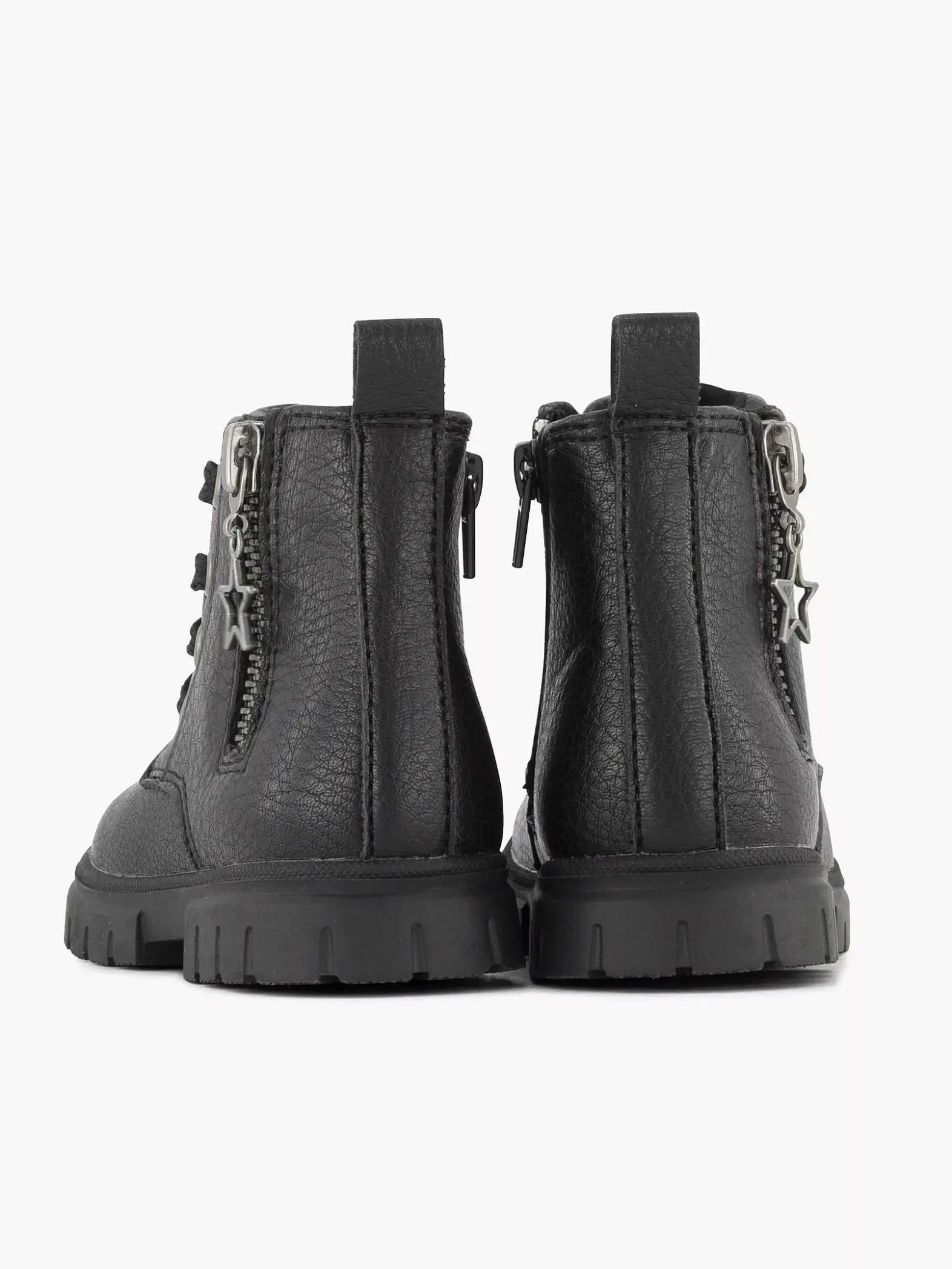 Graceland Zwarte Veterboot Sterretje-Kinderen Jongensschoenen