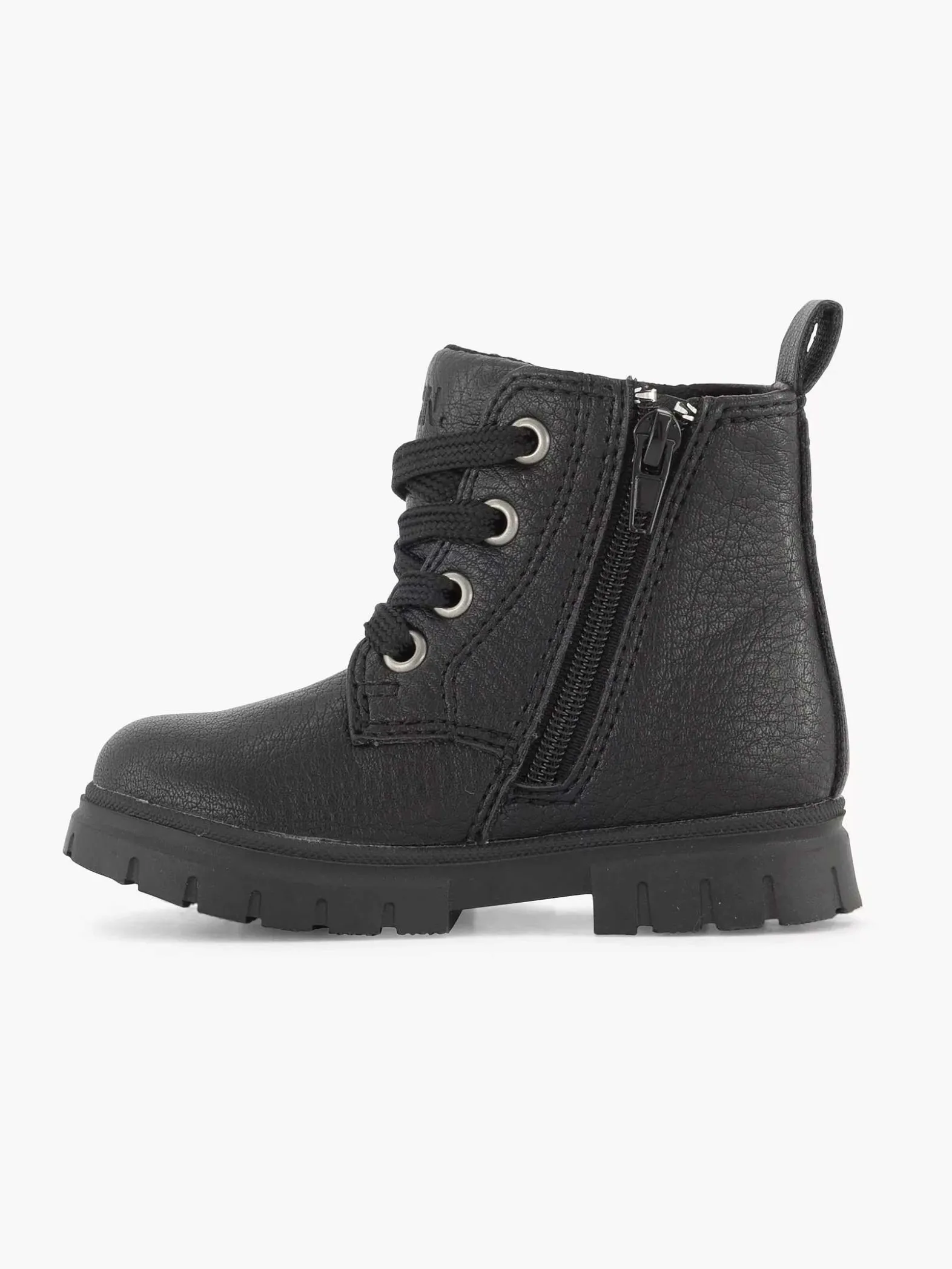 Graceland Zwarte Veterboot Sterretje-Kinderen Jongensschoenen