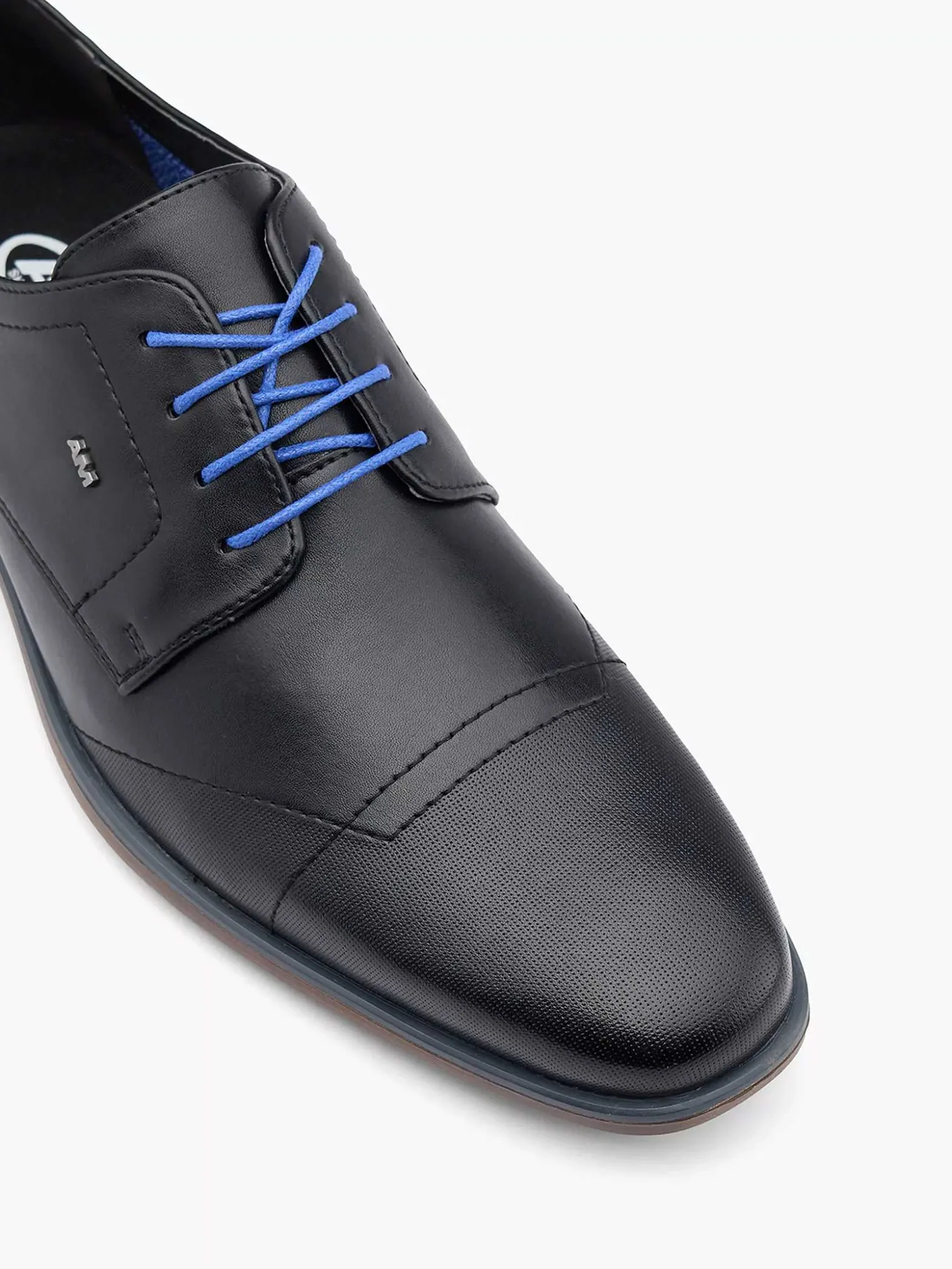 AM SHOE Zwarte Veterschoen-Heren Geklede Schoenen