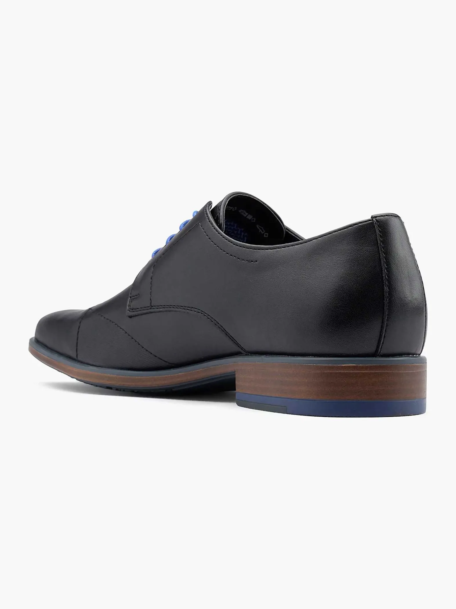 AM SHOE Zwarte Veterschoen-Heren Geklede Schoenen